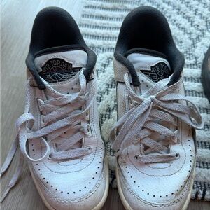 Jordan Kids White and Black Sneakers